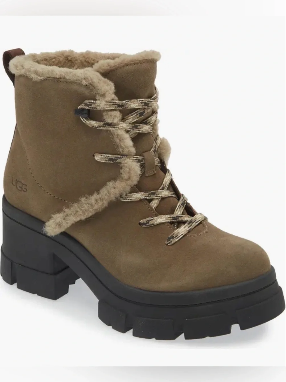 Ugg Brooklyn Water Resistant Hiker Boot with Genuine Shearling Trim .Like new